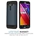 MoKo ASUS Zenfone 2 Laser Case - [Scratch Resistant] Armor Series Dual Layer Protection - Bumper Cover for ASUS Zenfone 2 Laser (ZE550KL / ZE551KL) 5.5 Inch Smartphone 2015 Release, INDIGO
