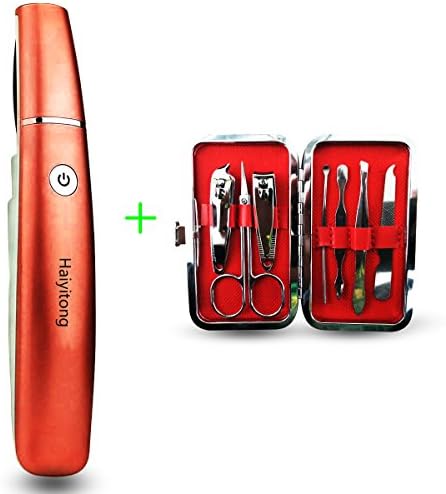 Callus Remover for Cracked Thick Dead Hard Skin,Rechargeable callus shaver with LED light and professional foot file pedicure kit,and Nail Clippers Set.