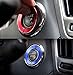 Xotic Tech Engine Start Stop Push Button Knob Switch Decor Trim Ring For Infiniti - Blue
