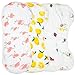 Bamboo Baby Burp Cloths | 8 Layers | Pack of 4 | Hypoallergenic and Antibacterial | Large 9