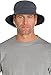 Coolibar UPF 50+ Men's Reversible Bucket Hat - Sun Protective,Large/X-Large,Carbon/Black