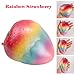 BeYumi Colorful Slow Rising Toy, Rainbow Strawberry Squishy Cream Scented Bread Decompression Squeeze Toys for Collection Gift, Decorative Props Large or Stress Relief, 1 Pack
