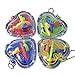 Mini Maze Ball, 4 PCS Puzzle Education Toy Stereoscopic Labyrinth Ball Addictive Maze Ball