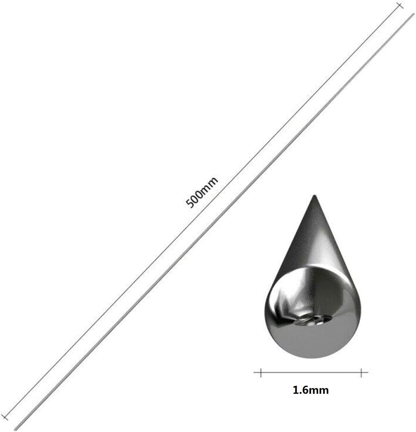 Solution Welding Flux-cored Rods, Aluminum Welding Rods, 30Pack 50cm/19.7inch long No Flux Required Easy Melt Welding Rods Low Temperature Aluminum Welding, Low Melting Point - - 