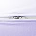 Betty Dain Stretch Jersey Pregnancy/Maternity Pillowcase C-Shape Compatible, 100% Cotton Stretch Jersey, Dual Zippers and Stretch Fabric, Machine Washable, 60 x 25 inches, Violet