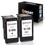 Novajet Remanufactured Canon PG-210XL CL-211XL Ink Cartridge Combo For Canon PIXMA MP495 MP280 MP250 MP490 MP480 IP2702 MP230 MX410 MX420 MX340 MP270 MP240 MX350 MX330 MX320 MP499 IP2700 MX360 MX410