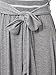 JayJay Women Stripe Print Long Sleeve U-Neck Tie Waist Maxi Casual Dress with Pocket