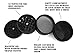 TGproducts 4 Piece Herb 2 Inch Aluminum – Sleek Black