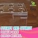 Clear Acrylic Ice Cream Cone Holder Stand 10 Holes to Display Snow Cones Sushi Hand Rolls Popcorn Candy French Fries Sweets Savory, Ice Cream Recipe Ebook Included