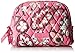 Vera Bradley Women's Cotton Medium Zip Cosmetic Makeup Organizer Bag, Blush Pink, One Size