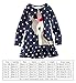 Kidstree(TM) Girl's Deer Pattern Long Sleeve Cotton Dress (4T)