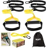 PEXFT Bodyweight Resistance Trainer Kit - Outdoor and Indoor, Easy and Quick to Train Indoors Without Installing Door Stop