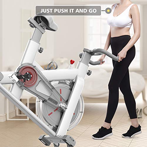 PUCHIKA-Indoor-Cycling-Bike-Heimtrainer-mit-LCD-Anzeige-Indoor-Speedbike-fuer-Fitness-Workouts-Zuhause-Verstellbarer-Sitzwiderstand