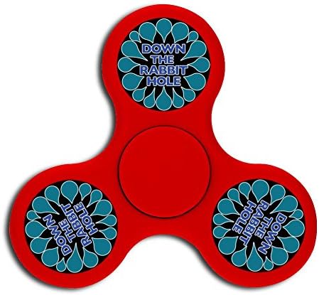 Rabbit Hole,Fidget Spinner, hand rotation stress and anxiety relieve toys, treat ADHD, autism and ADD, promote calm clarity and focus Red