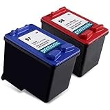 Printronic Remanufactured Ink Cartridge Replacement for HP C6658AN (Tri Color,Photo Color,2-Pack)