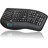 Adesso WKB-4500UB Tru-Form 2.4GHz Wireless Ergonomic Touchpad Keyboard