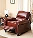 Abbyson Living Hand Rubbed Pushback Leather Baron Recliner