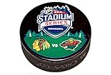 2016 NHL Minnesota Stadium Series Dueling Style Hockey Puck