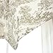 Victoria Park Toile Scallop Valance - Black