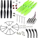 XiaoPengYo Spare Parts Motor + Propeller Protection Frame + Landing Skid + Blade Cover & Mounting Screws Compatible for Syma X5H X5HC X5HW X5HC-1 X5HW-1 X5HW-I Quadcopter