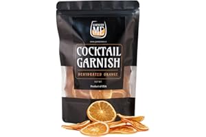 Me Garnish 3.5Oz Dehydrated Orange Slices for Cocktails | 35+ Dried orange slices | Dried Fruits for Cocktails | Dried orange slices for crafts | Dried Citrus Slices for drink garnish | Dried oranges