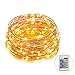 66ft 200 LEDs Copper Wire Lights Dimmable with Remote Control, Waterproof Starry Lights for DIY, Outdoor, Bedroom, Patio, Garden, Gate, Party, Wedding, Barbecue (LED String Lights, Warm White)