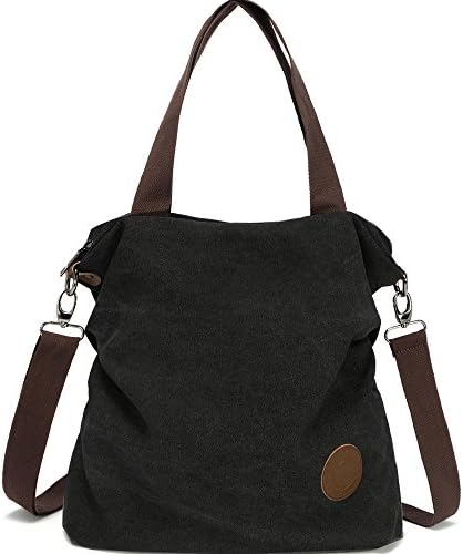 Women Canvas Shoulder Bag Casual Tote Bag, Myhozee Cross Body Handbag Satchel Purse