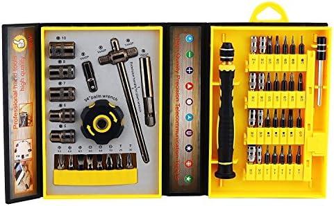 AFIXS Hand Tools&Screwdriver Bits Set 47 in 1 Organised Precision Box,Matched Multi-Functional Hand Repair Tools for Home Appliance,Toys,Cellphone,Laptop,Computer,Game Machine or Other Devices