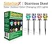 Solar Outdoor Lights - 4 Color Changing LED Lamps for Landscape Lighting - Ideal for Garden Pathway Patio Walkway and Yard - Beautiful Decorative Night Lights