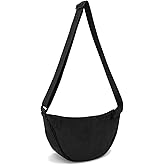 Nylon Crescent Crossbody Bag for Women Purses Trendy Men,Small Travel Sling Bag Hobo