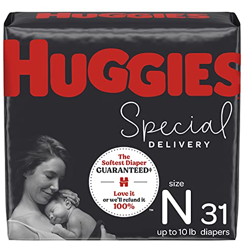 Hypoallergenic Newborn Baby Diapers, 31 Ct, Huggies Special Delivery