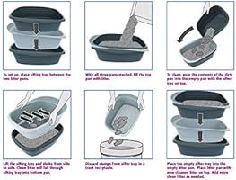 pet mate 42036 arm & hammer large sifting litter pan