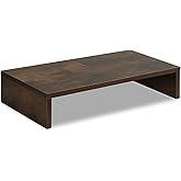 TEAMIX 20 inch Monitor Stand Riser, Wood Monitor Stand for Desk, TV/Screen/PC/Printer/Laptop Riser, Computer Stand with Keybo