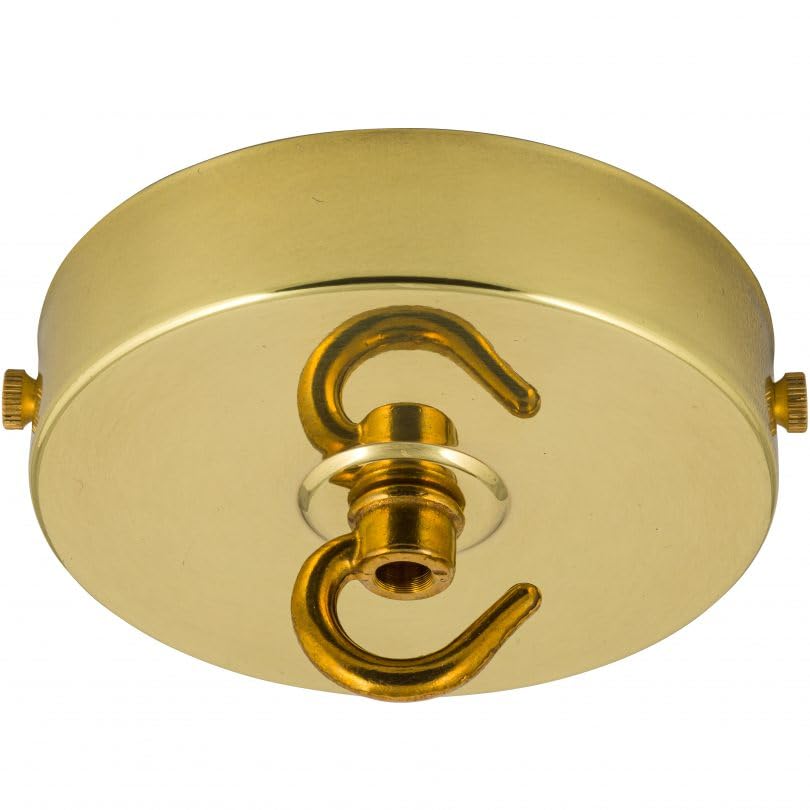 Lamps and Lights Ceiling Rose with Hook (Brass)