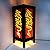 Pakdeevong shop Yellow & Red Rising Dragon Handmade Asian Oriental Wood Light Night Lamp Shade Table Desk Art Gift Home Vintage Bedroom Bedside Garden Living Room