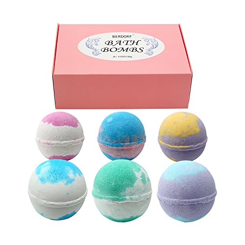 Bath Bombs Gift Set Extra Large Lavender 6 Pack Green Tea Ocean Mint Essential Oil Healing Orange Ultra Lush Pink Box Shea Butter Birthday Gift For Girl Galaxy Bubble Handmade Cocoa Spa Fizzy Black