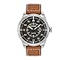 Citizen Men's Eco-Drive Stainless Steel Watch with Brown Leather Strap