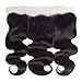 VTAOZI Brazilian Body Wave 3 Bundles with 13x4 Ear To Ear Lace Frontal Closure, 100% Unprocessed Virgin Human Hair, 12 inches, Wavy, Black, Natural Color, Sew-In Installation