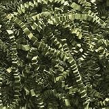 Olive Green Crinkle Cut Paper Shred 10 lbs/Case