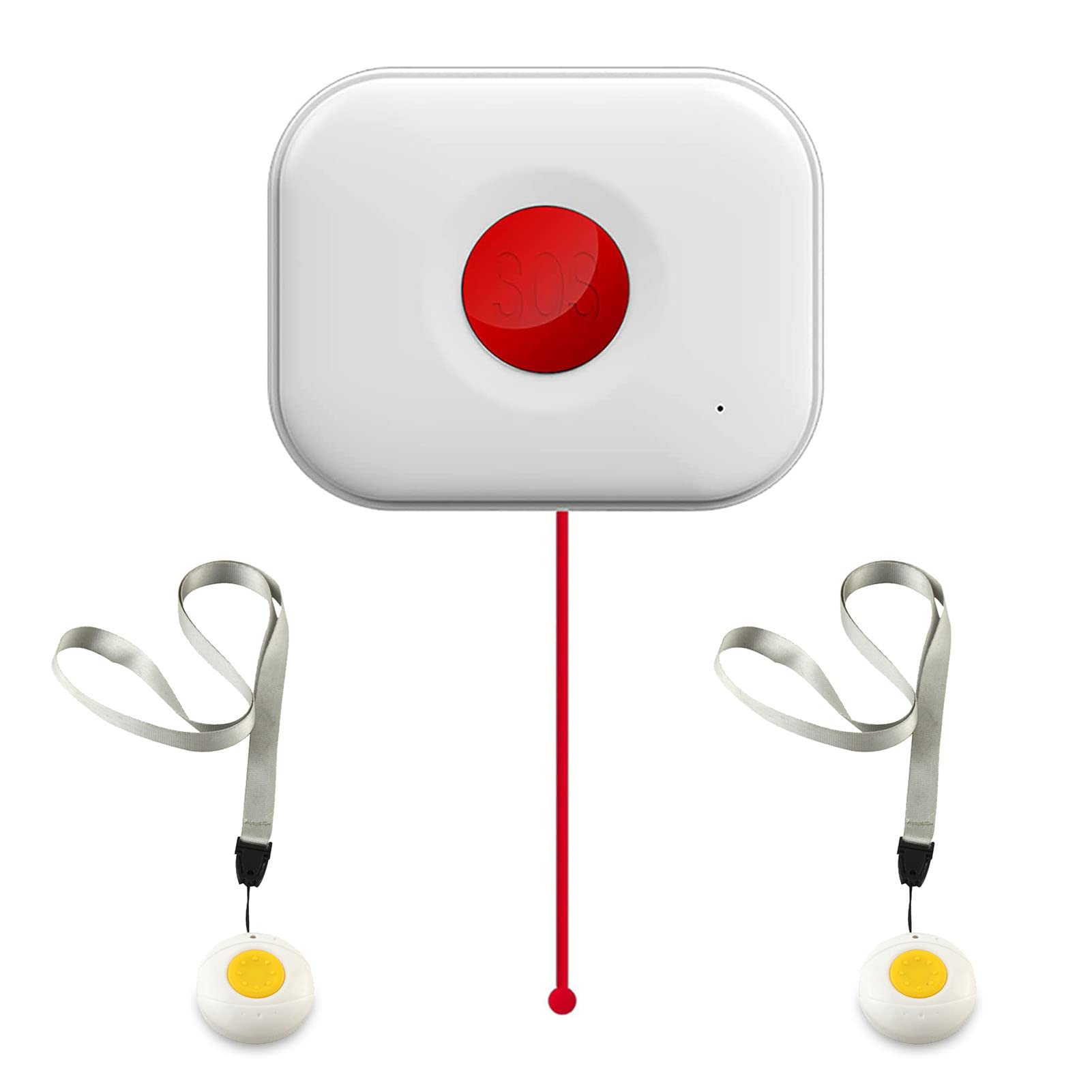 Wolf Guard SOS-C03 Panic Button Call System For Elderly/Parents, SOS 4G Fall Alarm