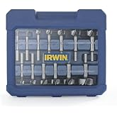 Irwin Tools IRWIN Marples Forstner Bit Set, Wood Drill Bits, Made of Carbon Steel, Ideal for Fine Woodworking, Cabinet-making and more, 14 Pieces (1966893)
