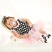SanyDoll Reborn Baby Doll Soft Silicone 22inch 55cm Magnetic Lovely Lifelike Cute Lovely Baby Black Beautiful Princess Dress