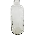 Deco 79 Glass Vase with Bubble Texture, 6" x 6" x 15", Gray