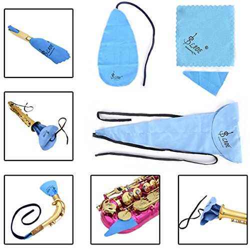 Buytra 9in1 Saxophone Cleaning Kit for Flute Instruments Includes Sax