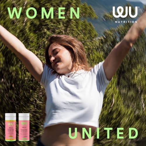WU Nutrition BRILLA | Colágeno Hidrolizado Puro, Biotina y Ácido Hialurónico | Péptidos de Colágeno | Vitaminas para Mujer (Vitamina C, D, E y Zinc) | Suplemento para Cuidado de Cabello, Piel y Uñas | 120 Cápsulas Vegetales (2 Meses)