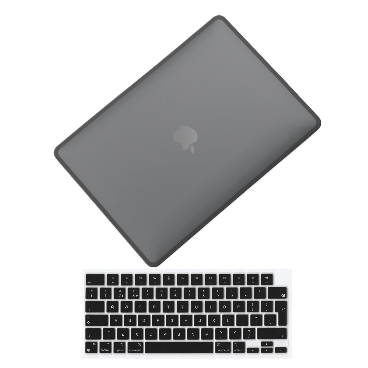 Se7enline Compatible with MacBook Pro 16-inch Case 2024 2023 2022 2021 M4 M3 M2 M1 A2485 A2779 A2991 A3403 TPU+PC Anti-Fingerprint Matte Finish Laptop Hard Shell Case & Keyboard Skin, Black&Black