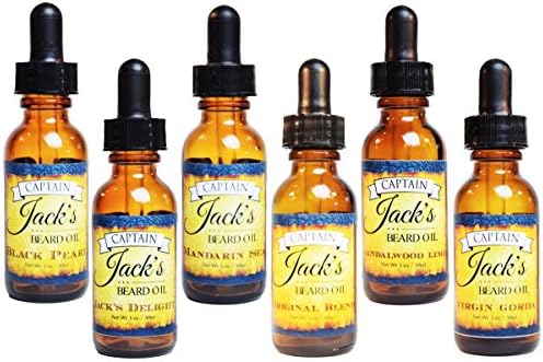 Premium Beard Oil and Conditioner for a Softer, Itch Free Beard - Variety Pack of 6 - 1 oz Bottles - Handmade with High Quality Carrier and Essential Oils that Offer Important Vitamins and Nutrients!