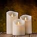 Air Zuker Flameless Candles Battery Operated Candles Real Wax Pillar LED Candles with Dancing Flame with 10-Key Remote and Cycling 24 Hours Timer, Height 4