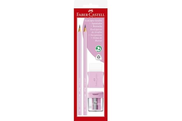 Cartela Combo Pastel Rosa, Faber-Castell, SM/1205PASTELAPR, Multicor, pacote de 4