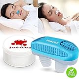 Joruby Anti - Snoring Nose Vents Plugs Air Purifier Filter Snore Stopper Device - Nasal Vent Mute Nasal Dilators Sleep Aid Clip Device Snore Stopper to Ease Breathing (Blue)